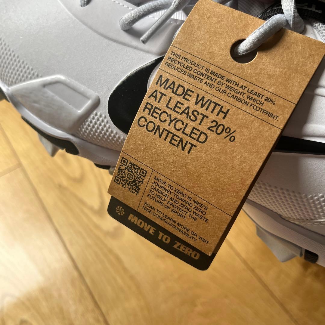 28cm　ナイキ　野球　ポイント　スパイク　白　Force Trout 9