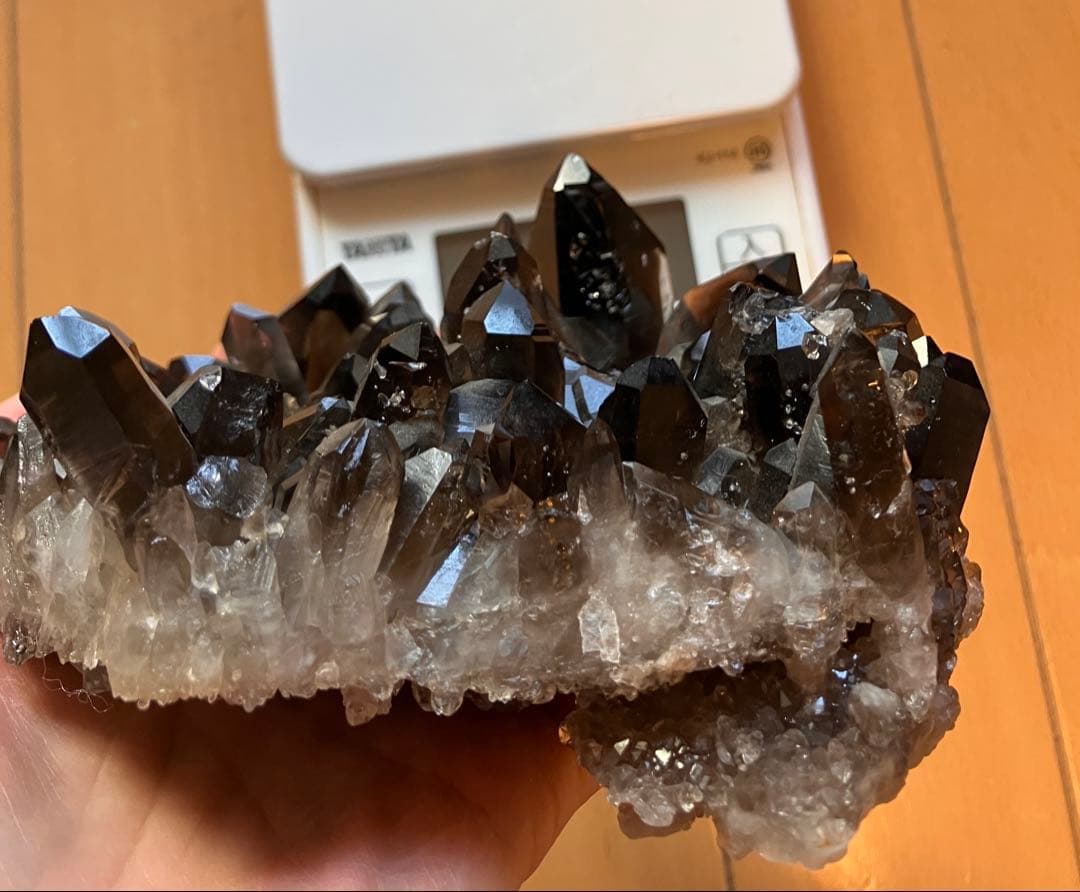 アーカンソー産スモーキークォーツ　両面クラスター