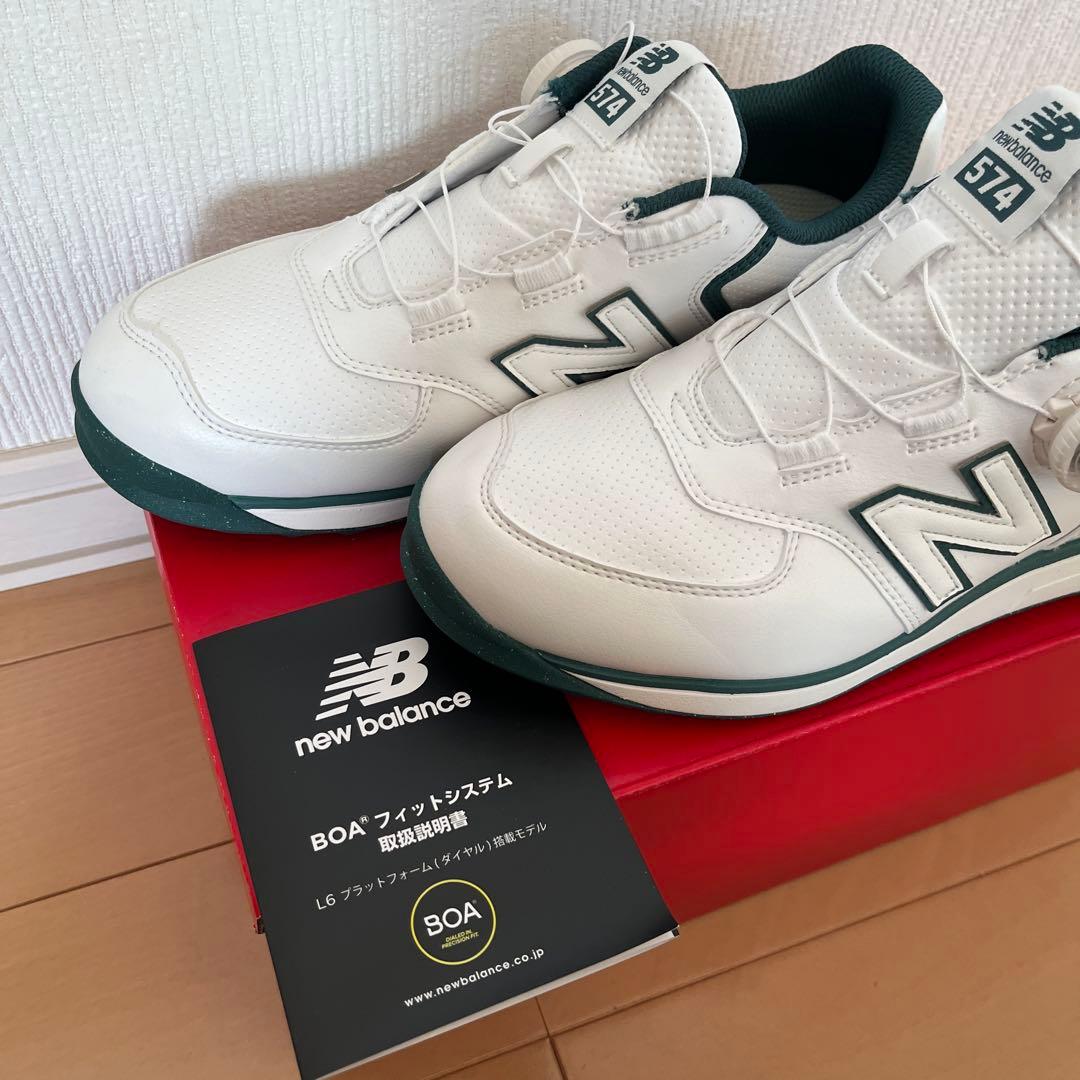 ニューバランス574 v4 SL Boa スパイクレスゴルフシューズ (2E)