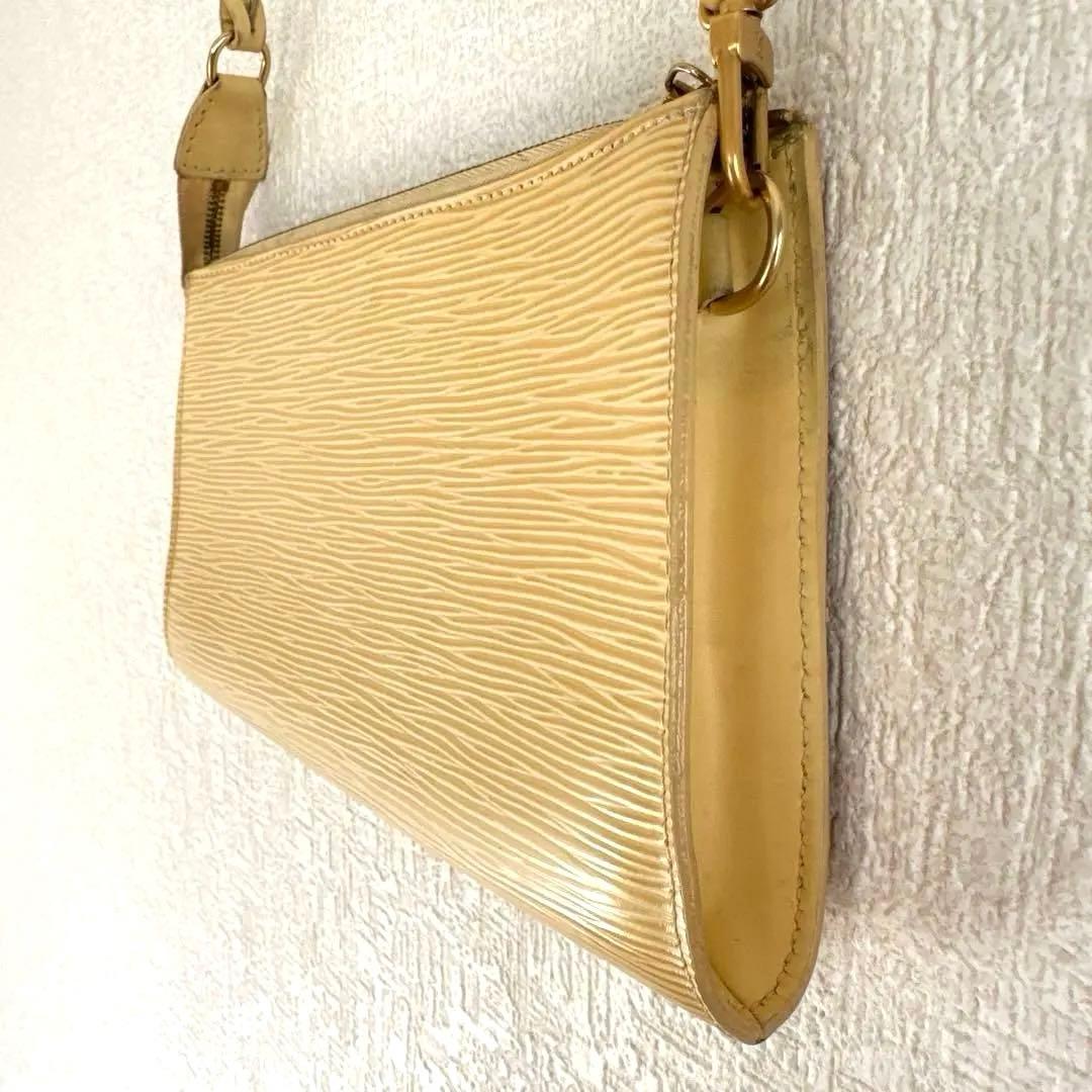 【廃番品】ルイヴィトンエピ｜アクセソワールポシェット｜タッシリイエロー｜保存袋付