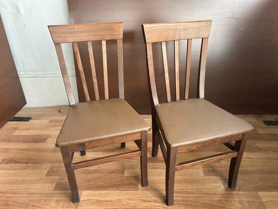 341 カリモク木製チェア2脚セット 北欧ナチュラル おしゃれ ダイニングチェア