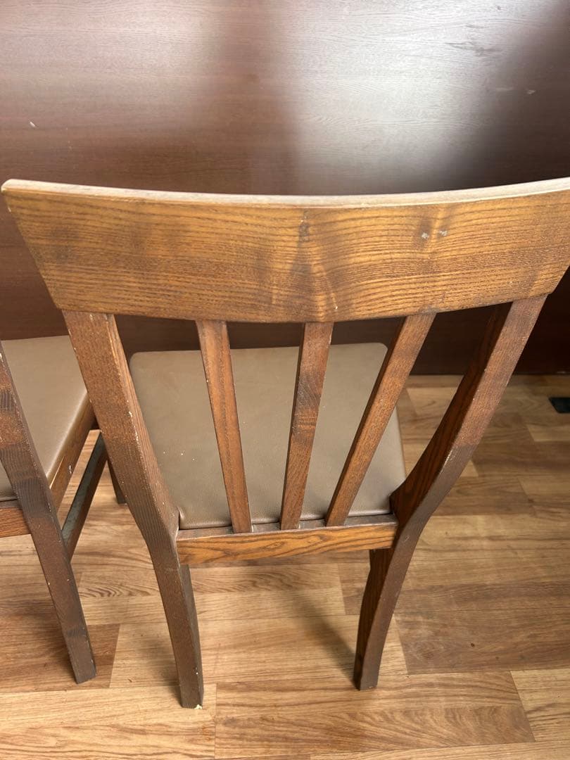 341 カリモク木製チェア2脚セット 北欧ナチュラル おしゃれ ダイニングチェア