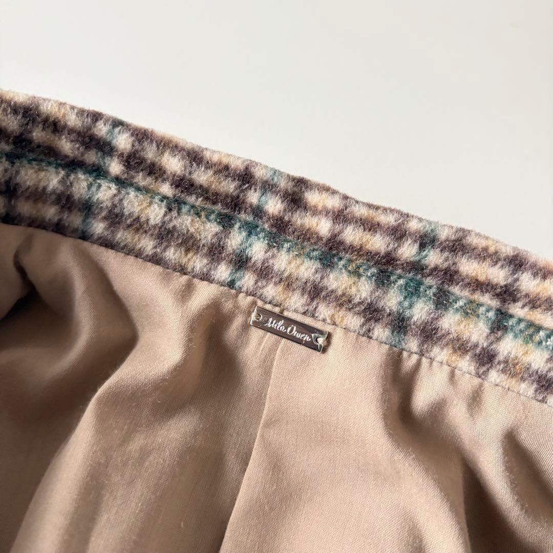 新品♡　ミラオーウェン　カシミヤアンゴラ混　テーラードダブルジャケットコート