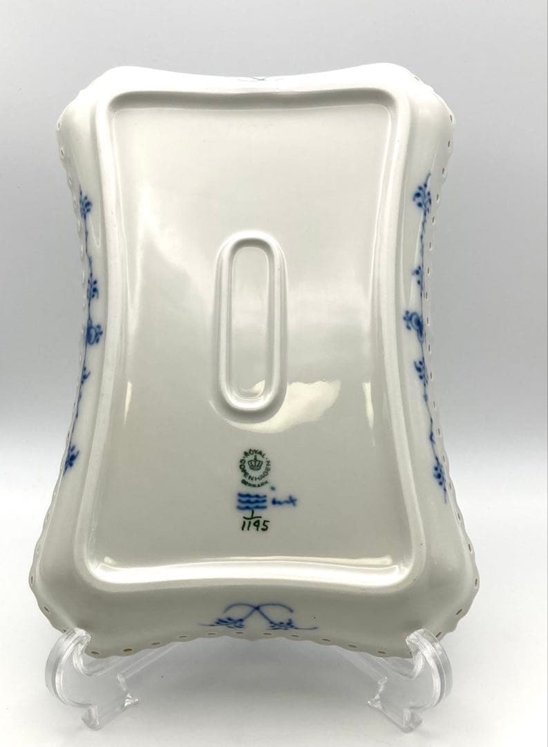 【希少 美品】ロイヤルコペンハーゲン ブルーフルーテッド フルレース トレイ