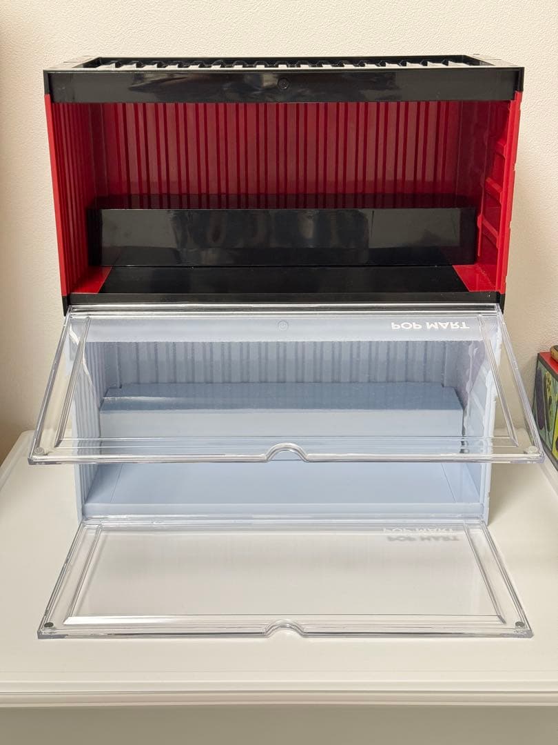 POP MART 100% ライト付き ディスプレイ コンテナ 2個セット