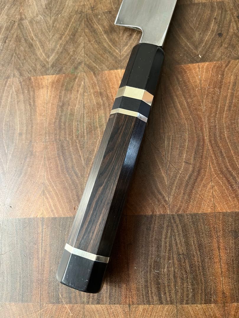堺打刃物　水本焼　柳刃　尺一　包丁 　刺身　青鋼　水野鍛錬所　黒檀