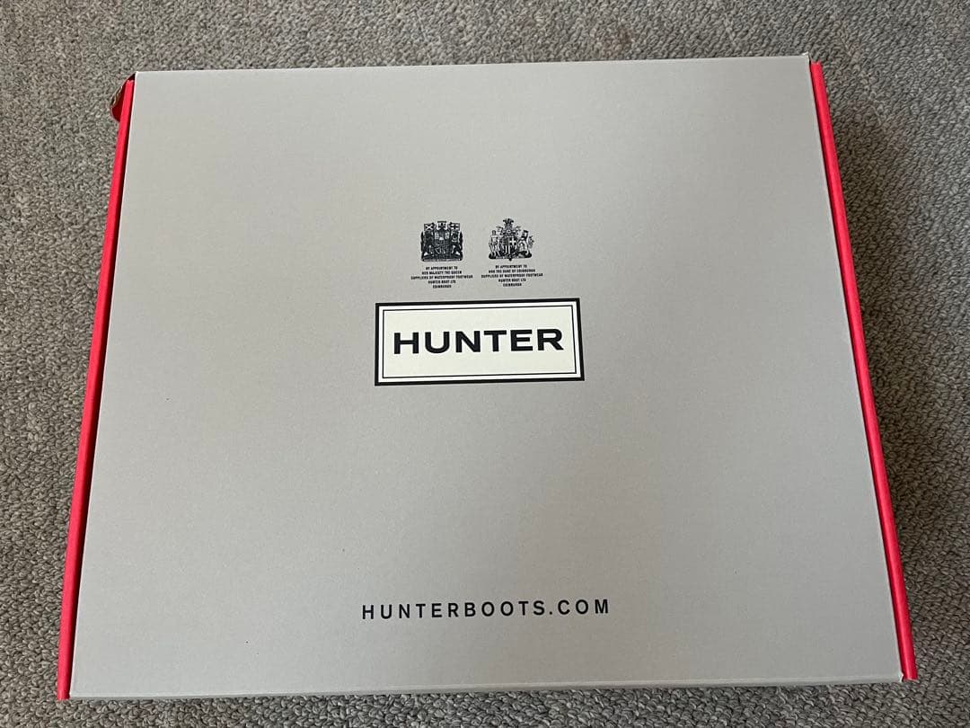 美品 HUNTER ブラック ショートブーツ