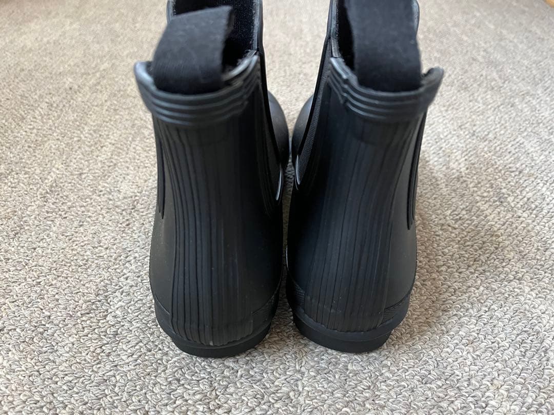 美品 HUNTER ブラック ショートブーツ