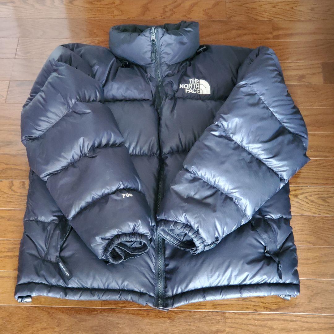 ノースフェイス　US規格 700フィル 肉厚 ヌプシダウン　L 黒