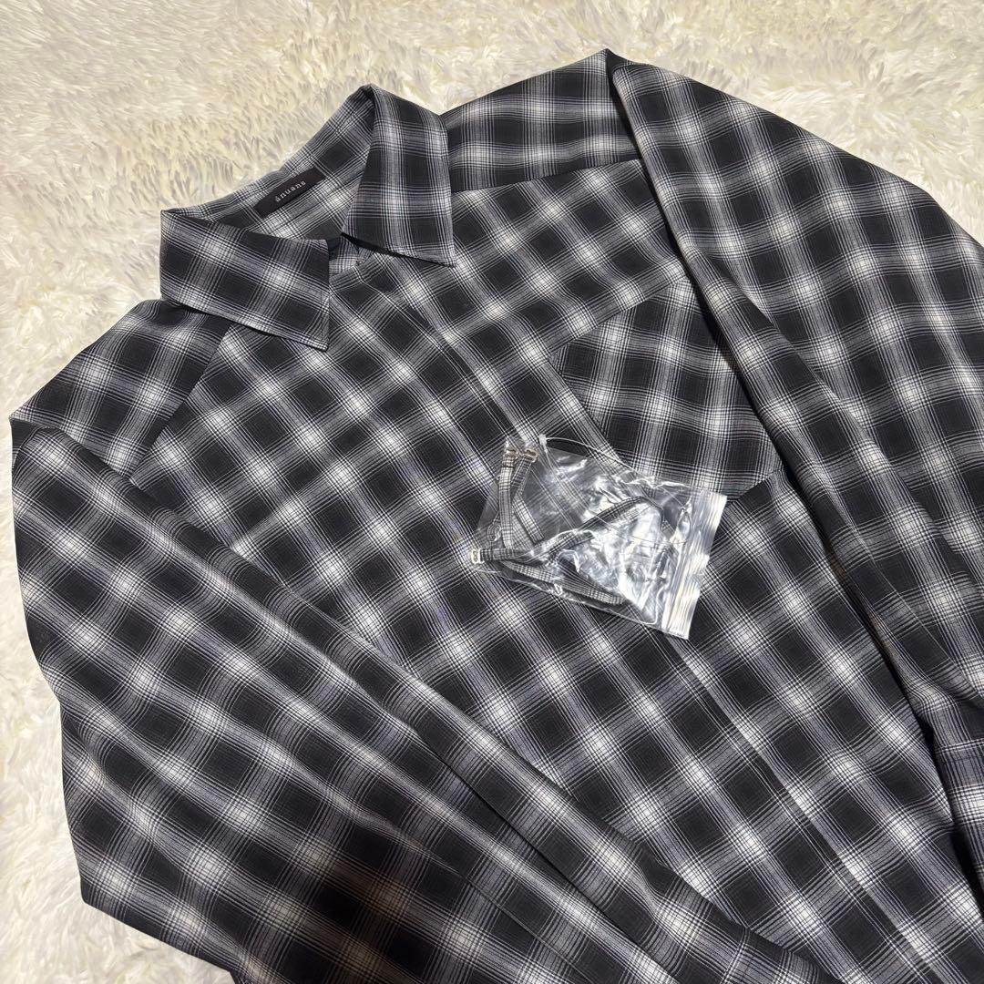 新品 anuans アニュアンス　マルチウェイオーバーシャツ チェック