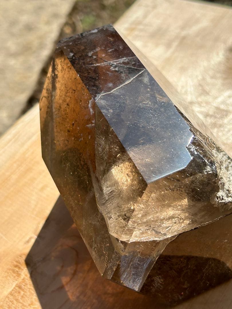 ルチレイテッドスモーキークォーツ最高品質透明度は銀河のよう