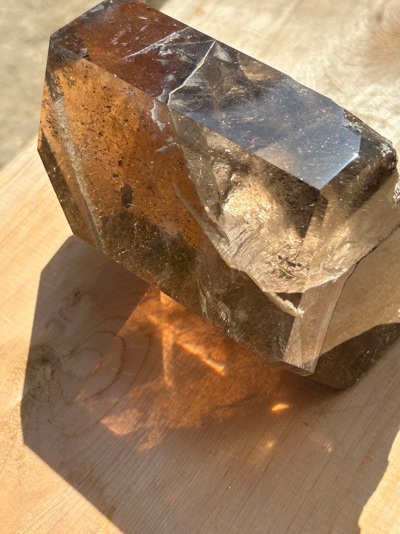 ルチレイテッドスモーキークォーツ最高品質透明度は銀河のよう