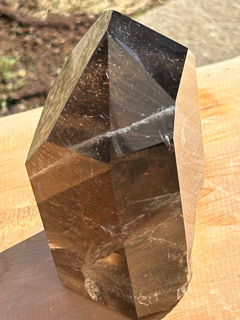 ルチレイテッドスモーキークォーツ最高品質透明度は銀河のよう