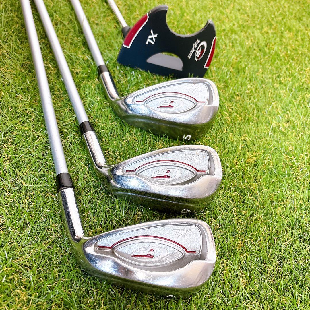 レディースゴルフクラブセット　トップフライト　7本　可愛いキャディバッグ付き