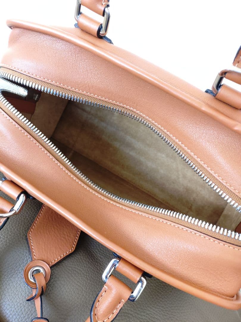 LOEWE ロエベ アマソナ28 ハンドバッグ キャメル