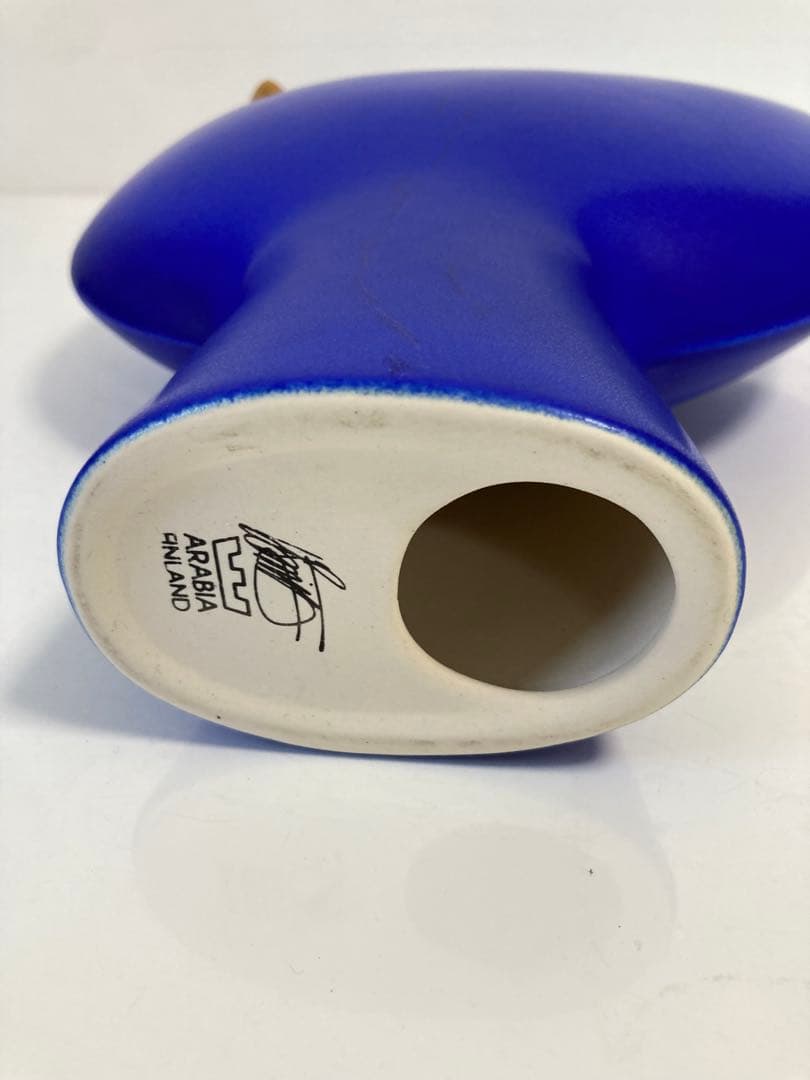 レア！ARABIA アラビア 鳥　置物　ティモ　ブルー　訳あり