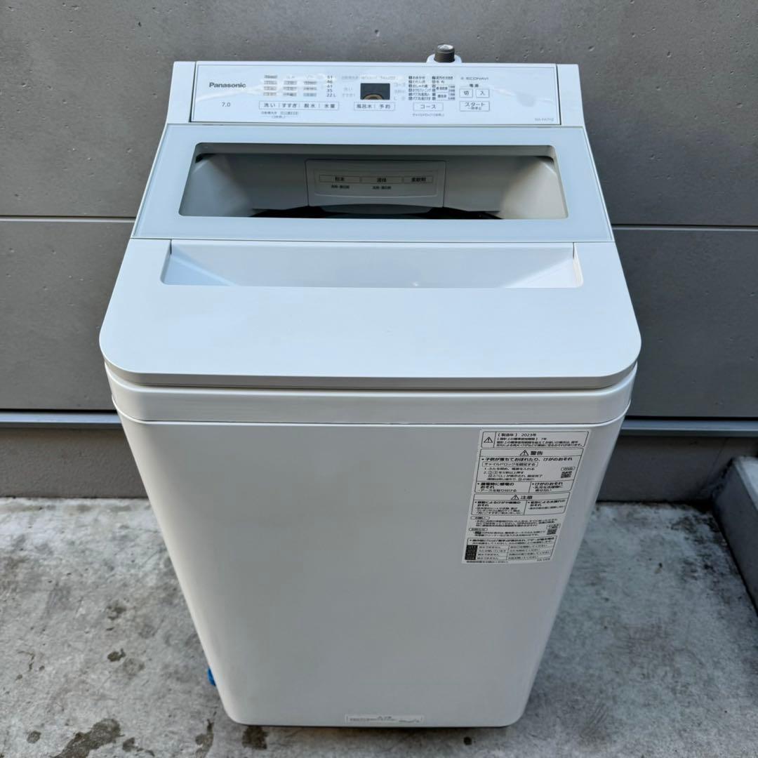 103⭐️2023年製美品★パナソニック　洗濯機　7KG インバーター　一人暮らし