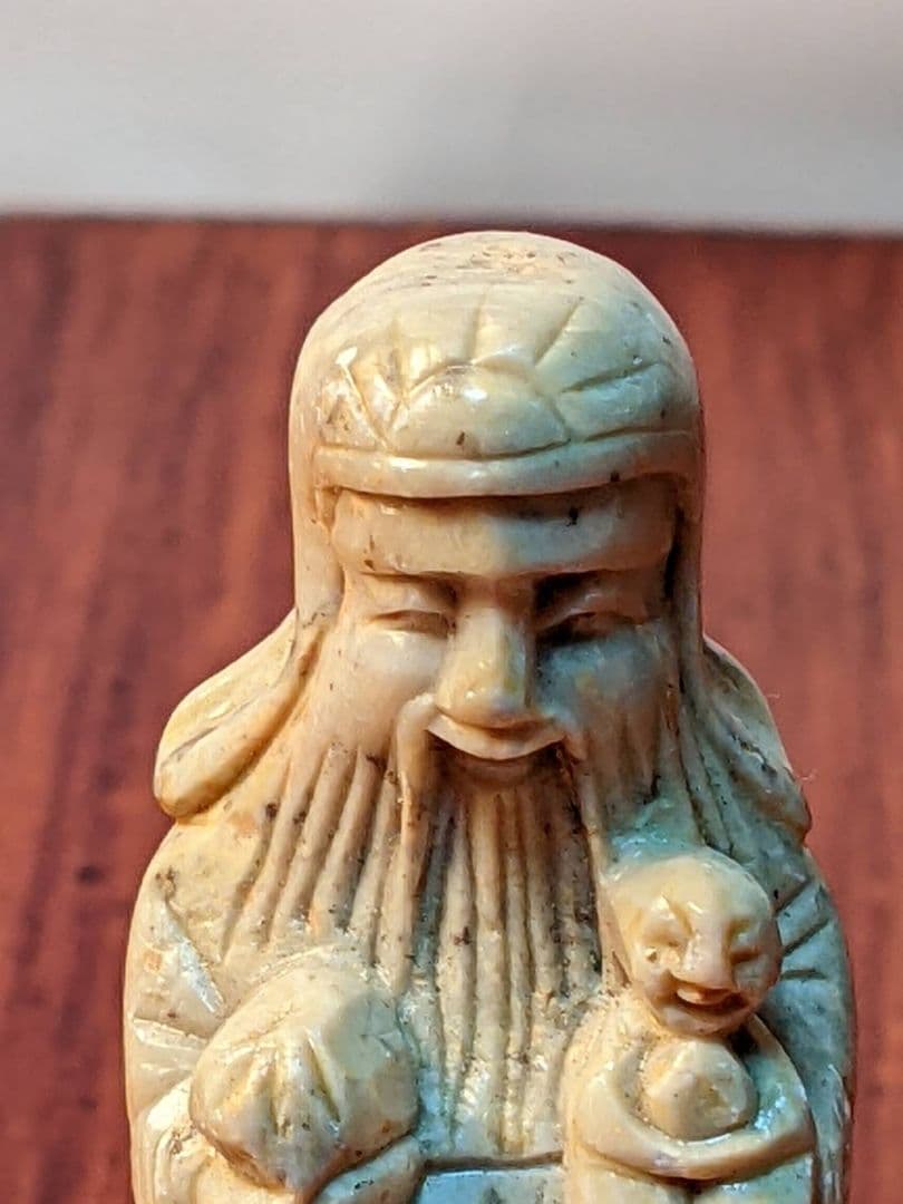 骨董品 石彫刻 その２ 仙人 長寿 神様 置物
