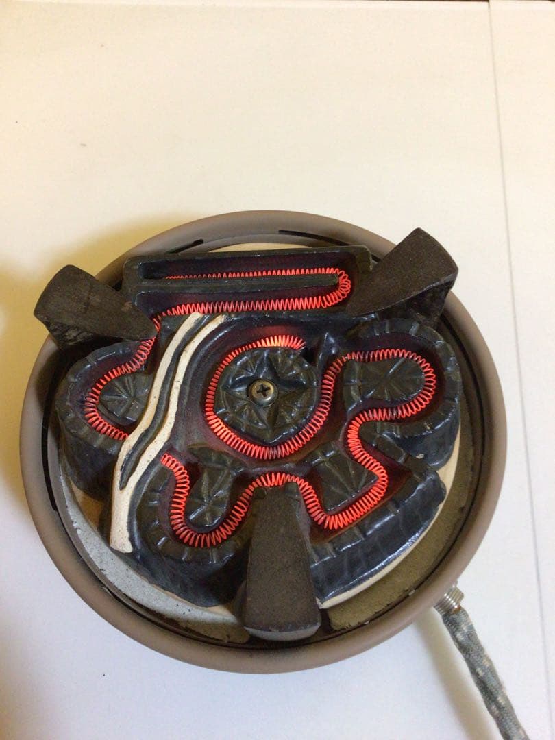 畠春斉 真形釜 唐銅朝鮮風炉 野々田製電熱器 桐共箱付き