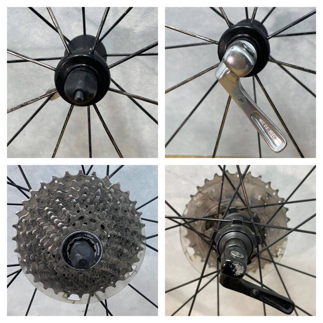 Y♢859 シマノ　ホイール前後輪セット WH-RS10　スプロケット付き