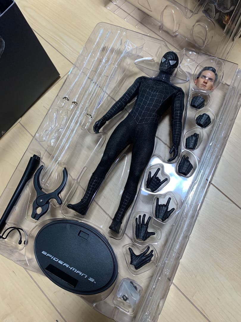 ホットトイズ 1/6　スパイダーマン3 ブラックスーツ　サンドマン付き