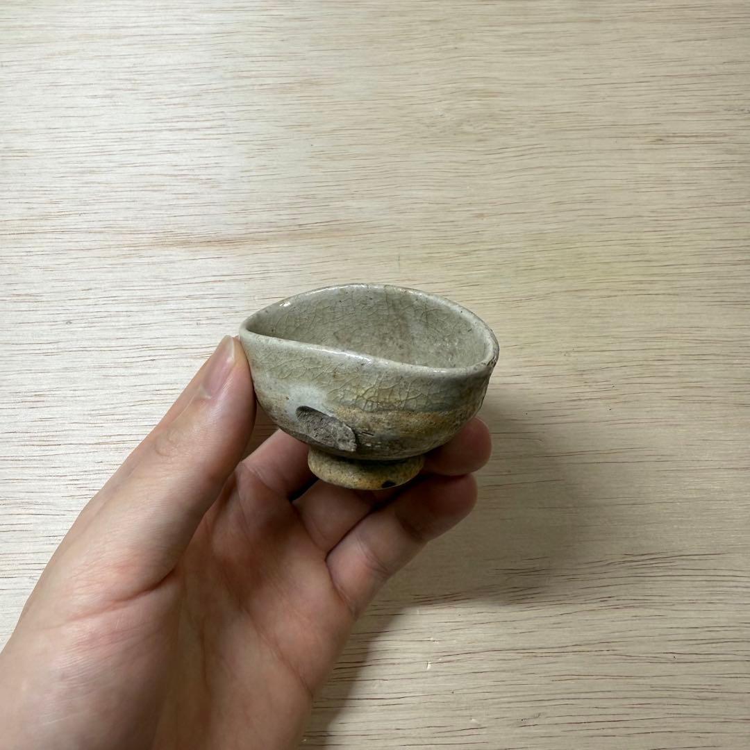 古美濃 古瀬戸 盃 小徳利 涙壺 灰釉 江戸時代 御深井 太白 古常滑 古美術