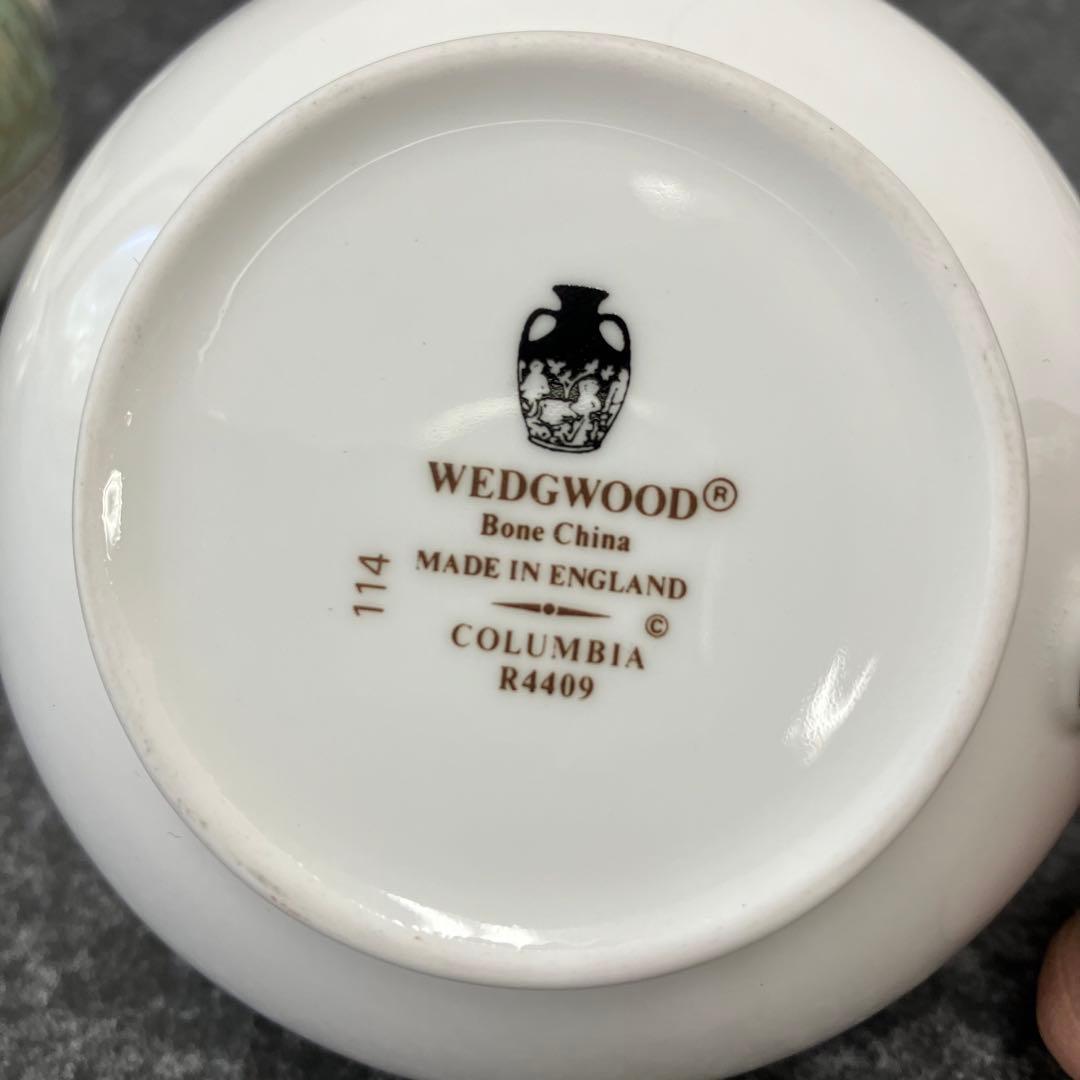 大人気☆ウェッジウッド☆コロンビア☆セージグリーン☆ティーセット☆金彩☆グリーン