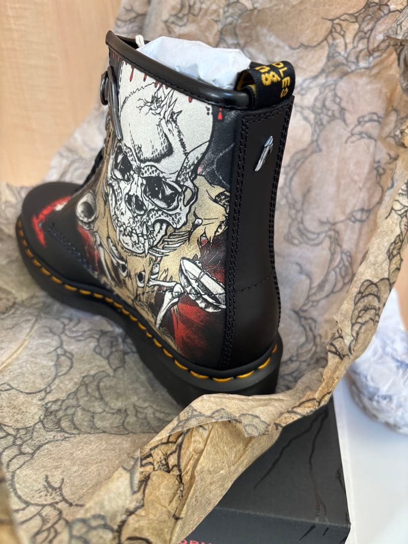 Dr.Martens 1460 llica Skull UK6 8ホール