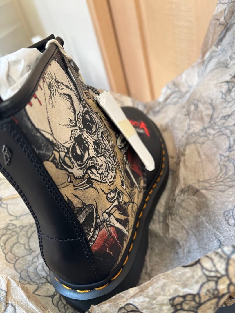 Dr.Martens 1460 llica Skull UK6 8ホール