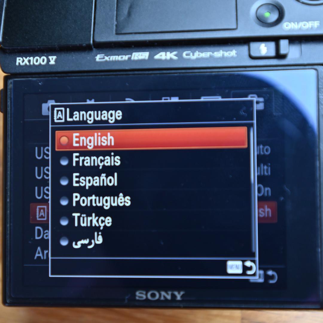 デジタルカメラ SONY RX100V DSC-RX100M5 English