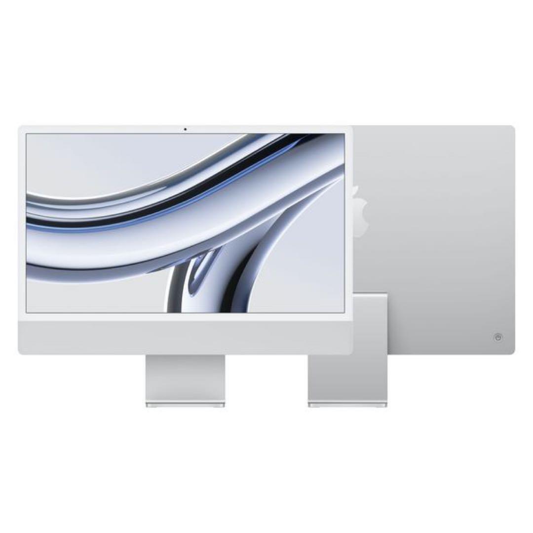 Apple iMac 24インチ（M1チップ）シルバー　箱あり・付属品完備