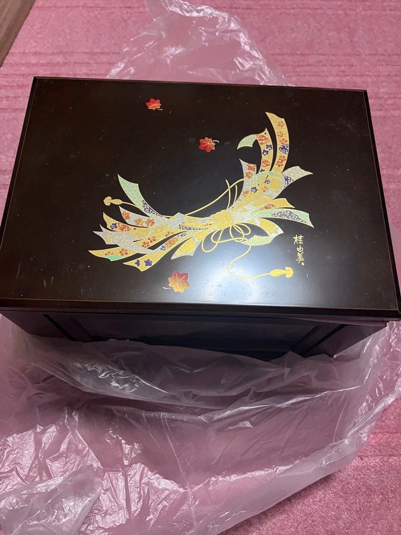 【和】桂由美　オルゴール付小物入れ　未使用　華むすび　YUMI KATSURA