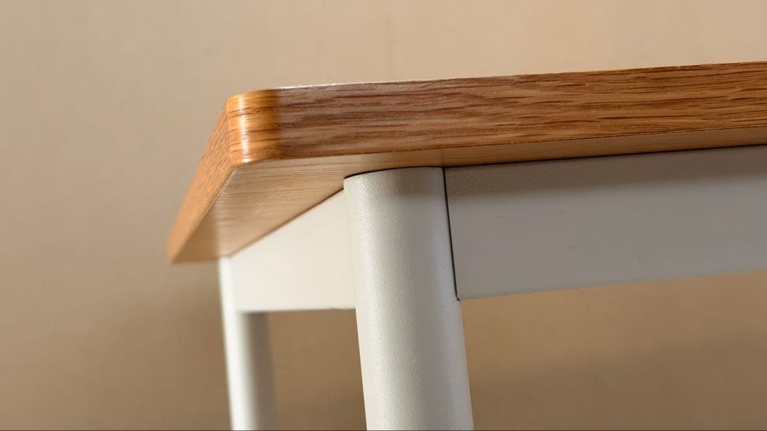 無印良品 ワークデスク オーク天板 ホワイト脚