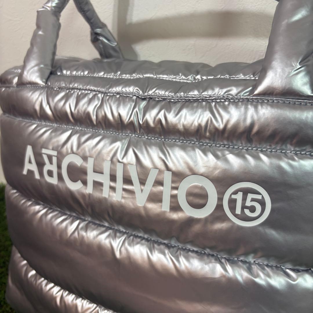 【archivio】美品　15th記念ボストンバッグ　シルバー　アルチビオ