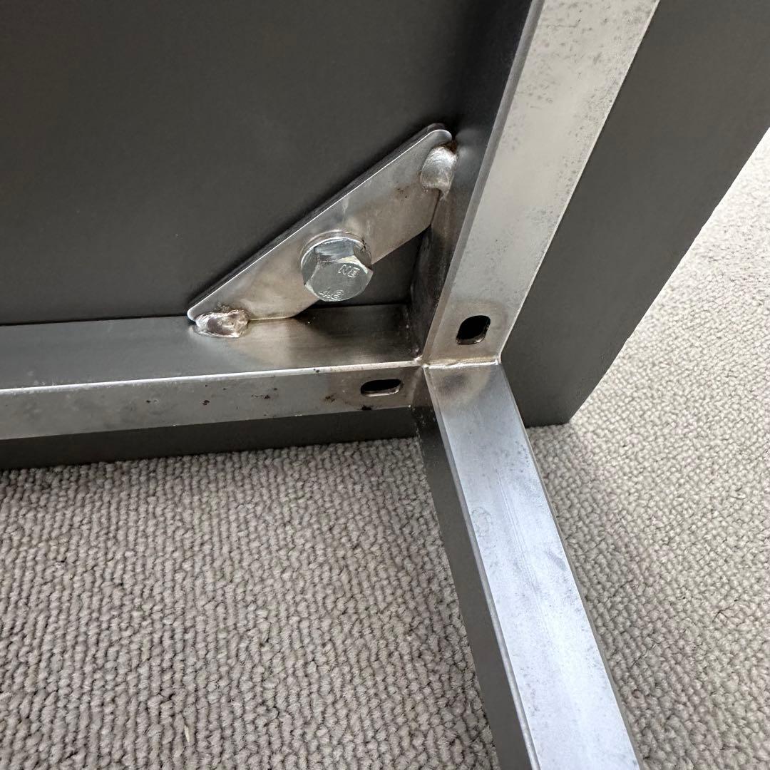 【美品】日本フクラ　スクエアセンターテーブル　80×80cm グレーストーン