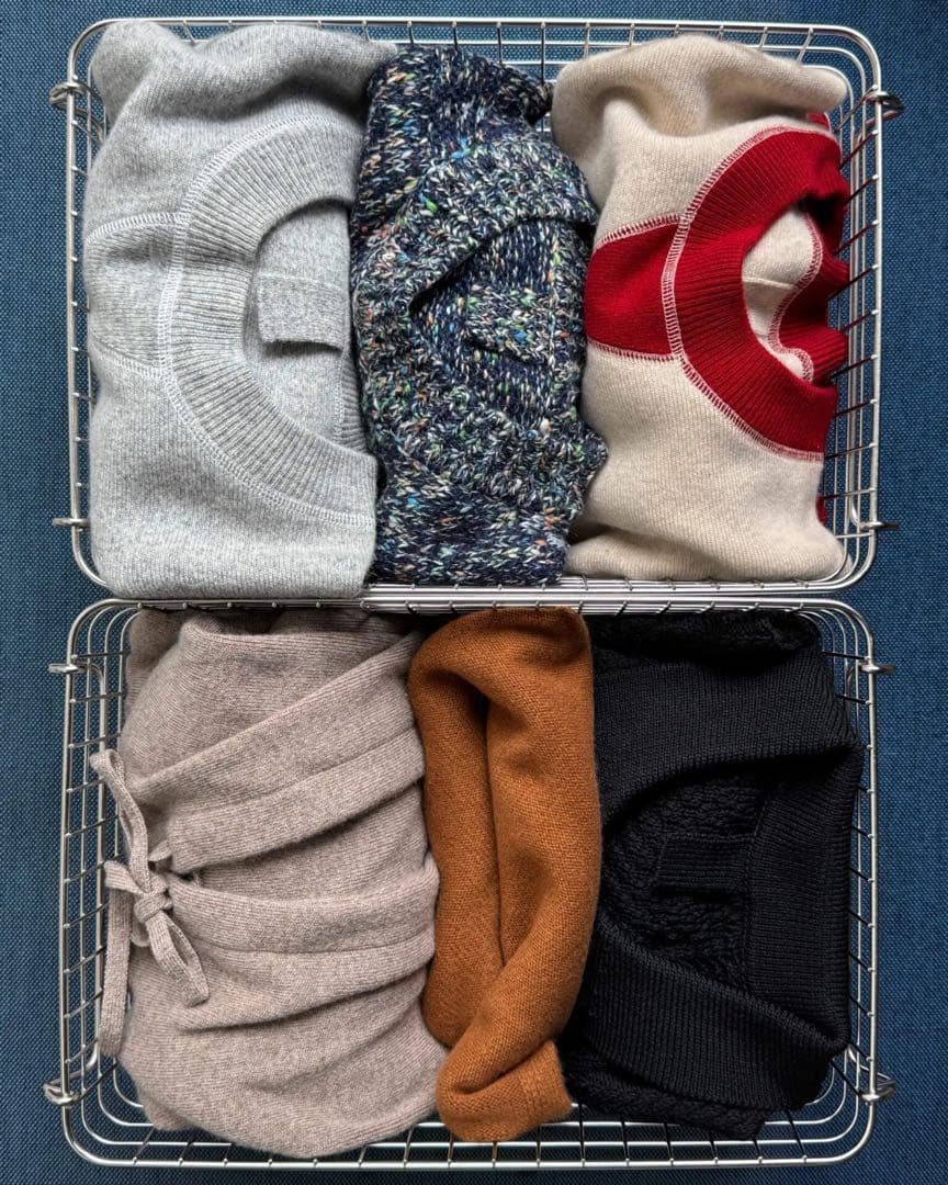 MEIAS カシミヤ100% スウェット　ニット　L カシミア