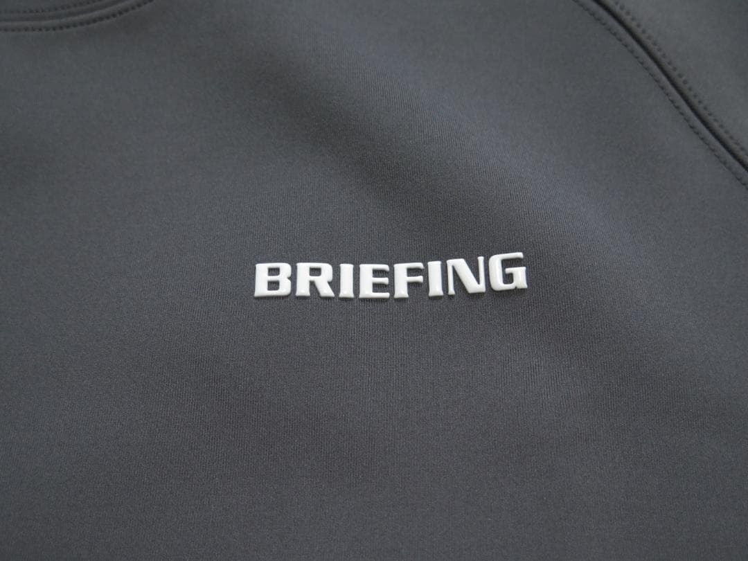 ⓁBRIEFING GOLF ブリーフィングゴルフサイドロゴラインクルーネック