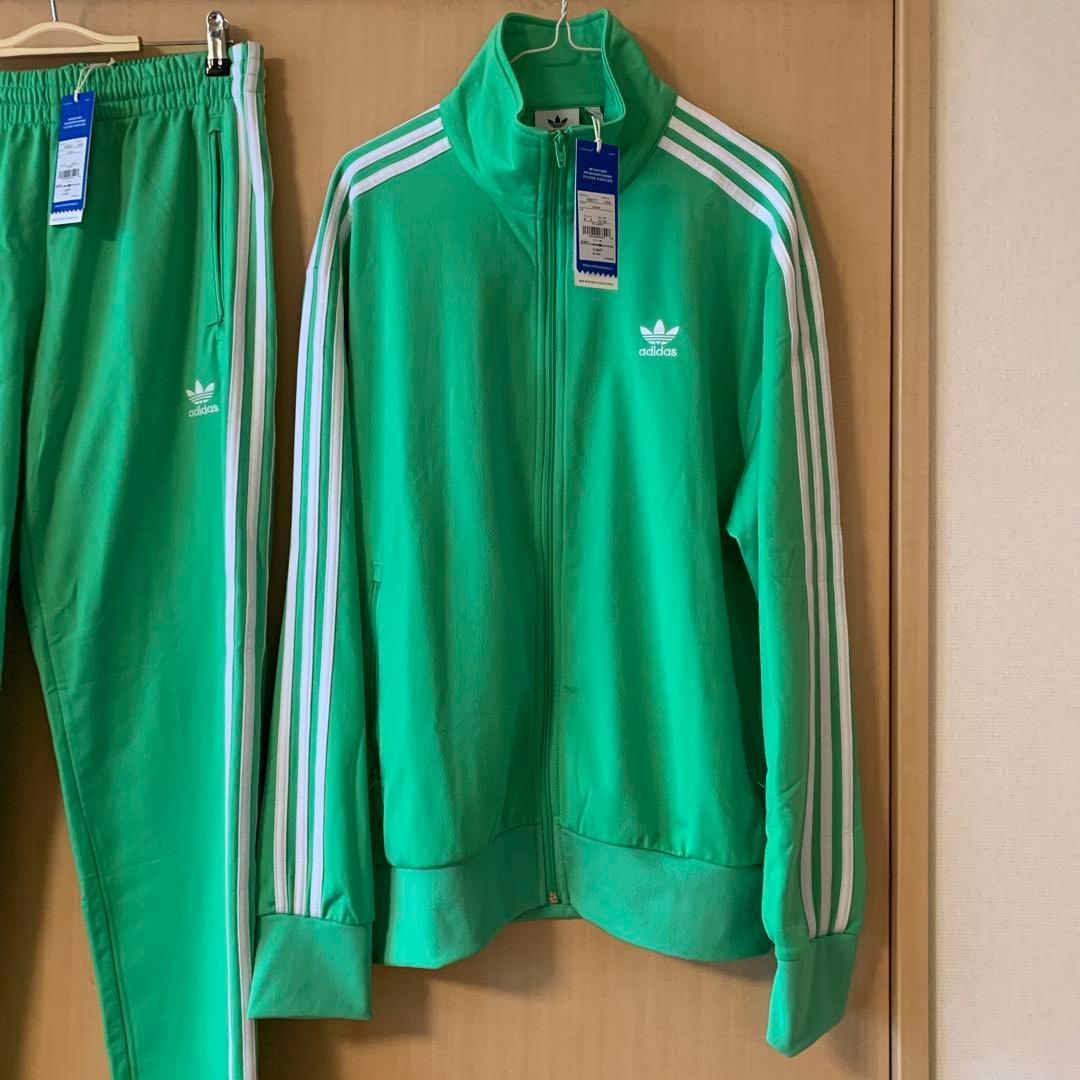 アディダス　セットアップ　アディカラークラシックス　ファイヤーバード　グリーン