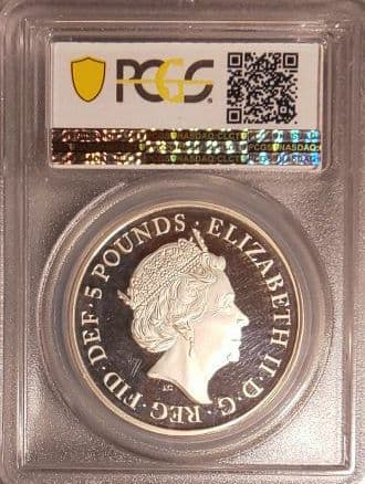 超貴重！イングランド クヌート1世 戴冠1000年記念銀貨 PCGS鑑定済み