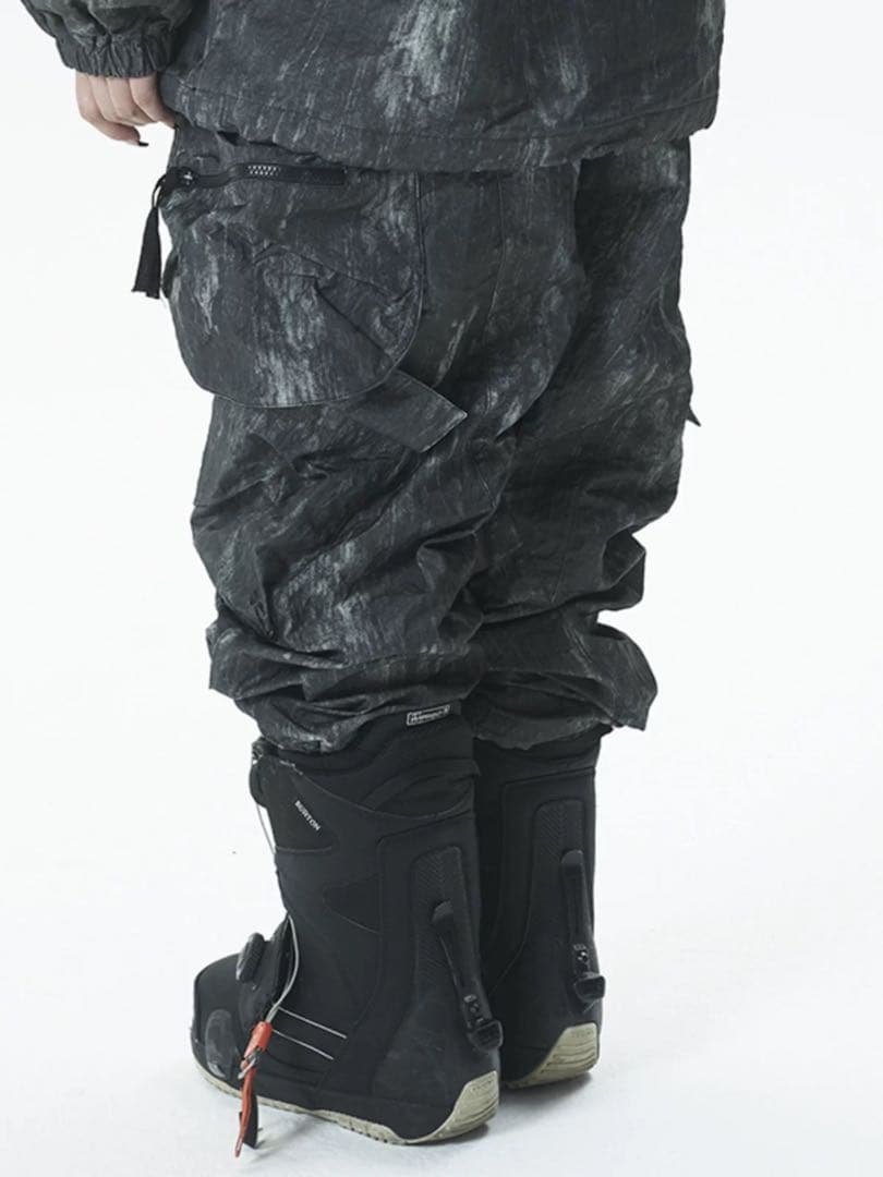 新品花柄スキーパンツ M 男女兼用