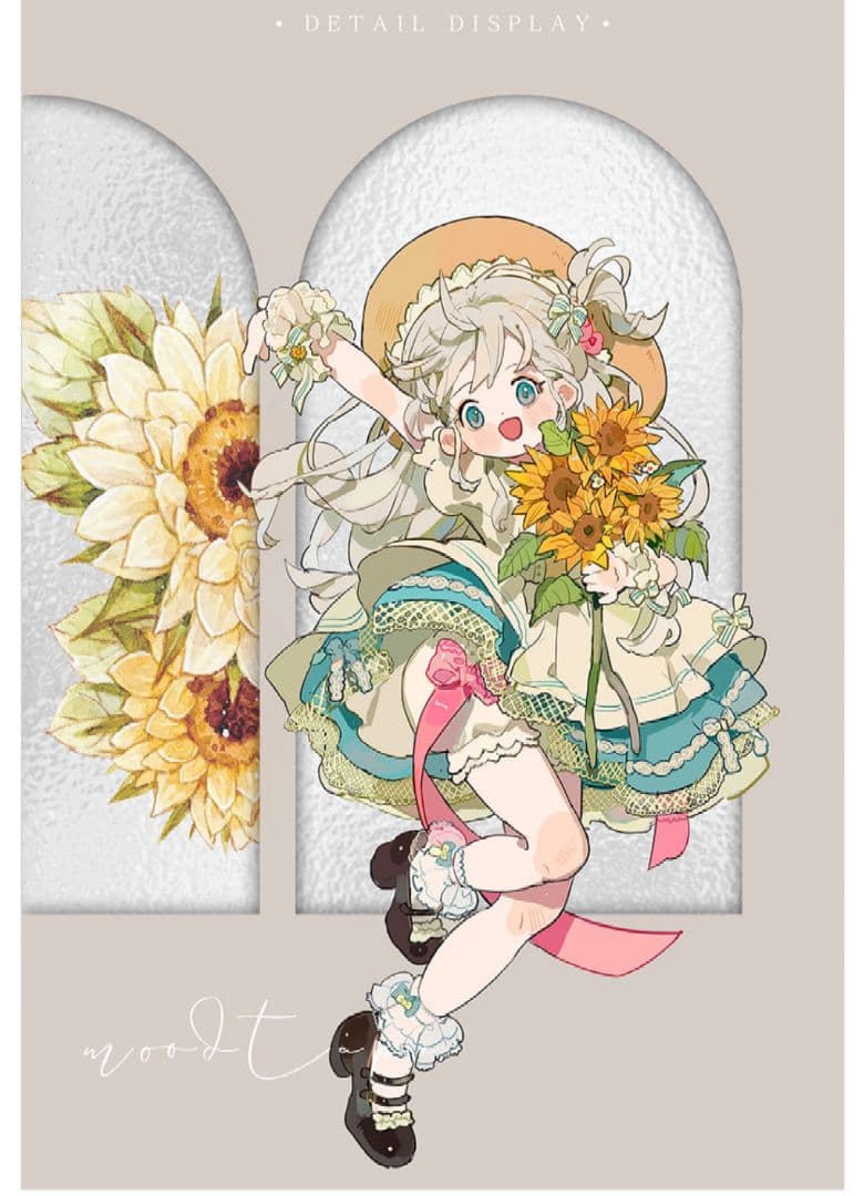 S20＃梦游花之镜(PET)MOODTAPE切り売り海外装飾マステ