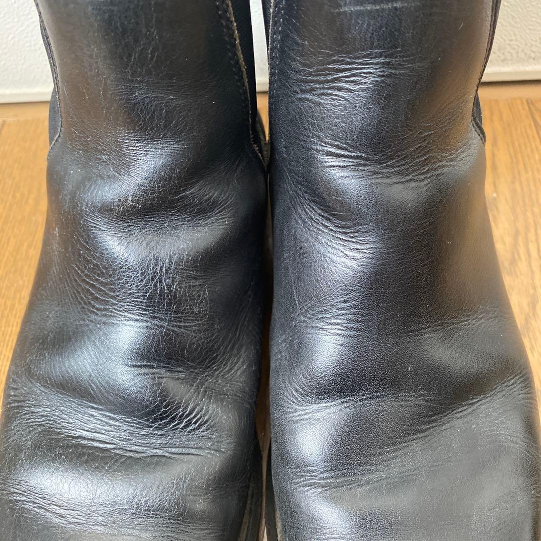 paraboot 黒 サイドゴアブーツ レザー 41/2 24cm