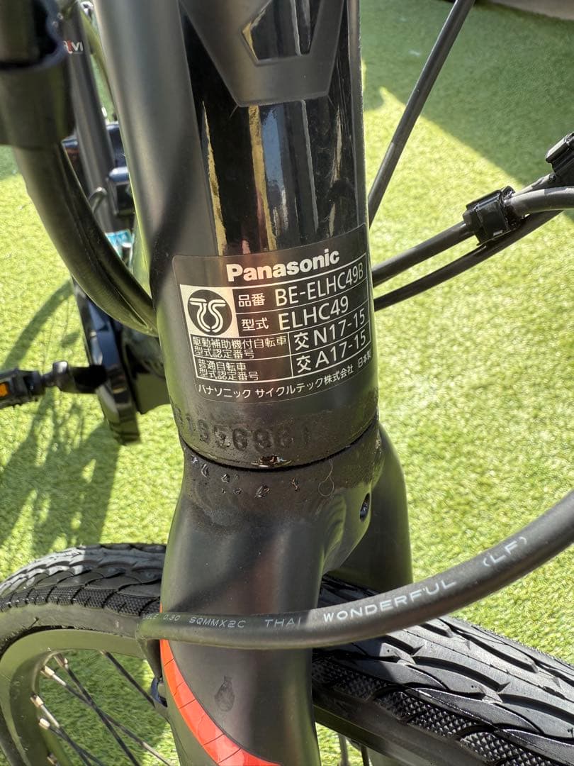 パナソニック 電動アシスト自転車 ジェッター ブラック BE-ELHC49B