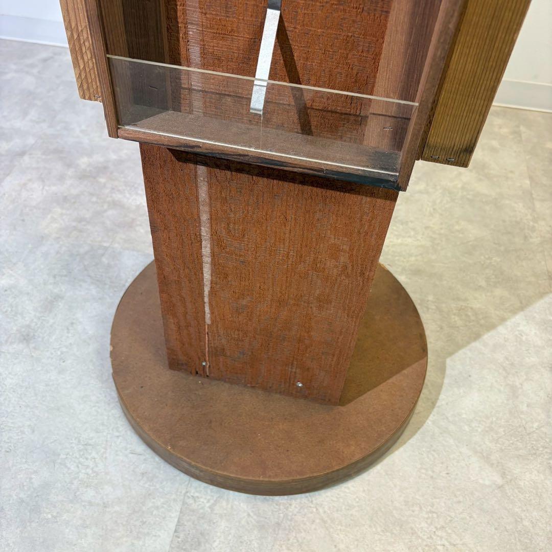 回転cd棚　CDラック　ポストカードラック　喫茶店