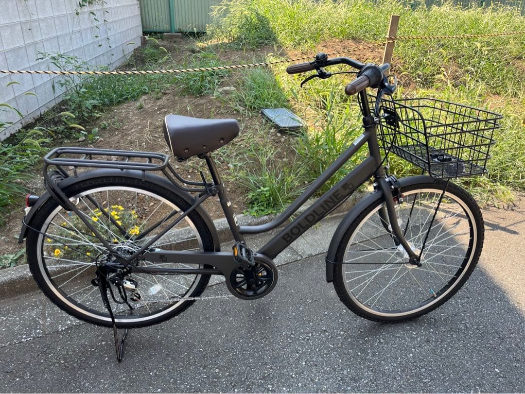 アサヒ自転車　26インチ　6段ギア付　BORDLINE シティサイクル