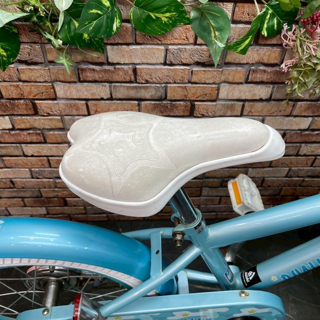 【76】子供用自転車 子供車 DUALLY 水色 16インチ シングル