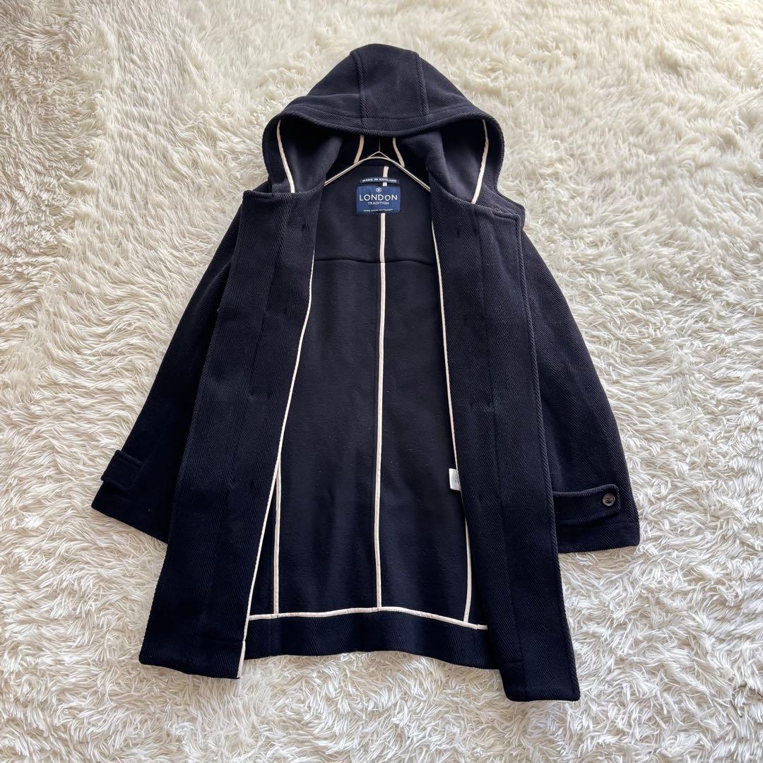 LONDON TRADITION✖️EDE & RAVENSCROFTダッフル 紺