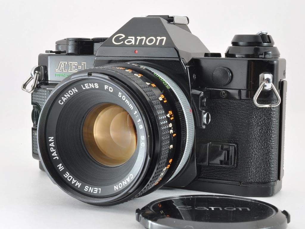 キヤノン AE-1 PROGRAM ブラック FD 50 f1.8 SC 動確