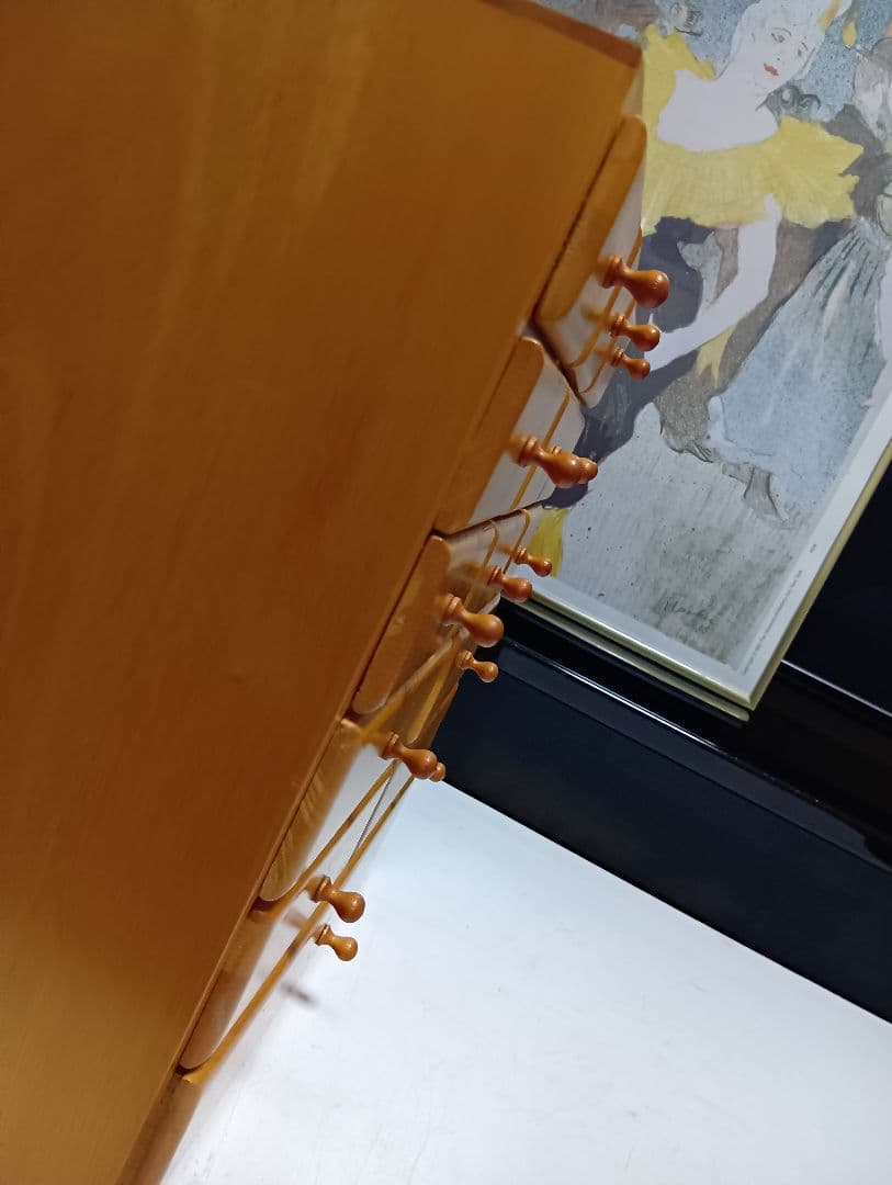 希少　北欧　ナチュラル　シンプル　モダン　メープル　無垢材　小引き出し