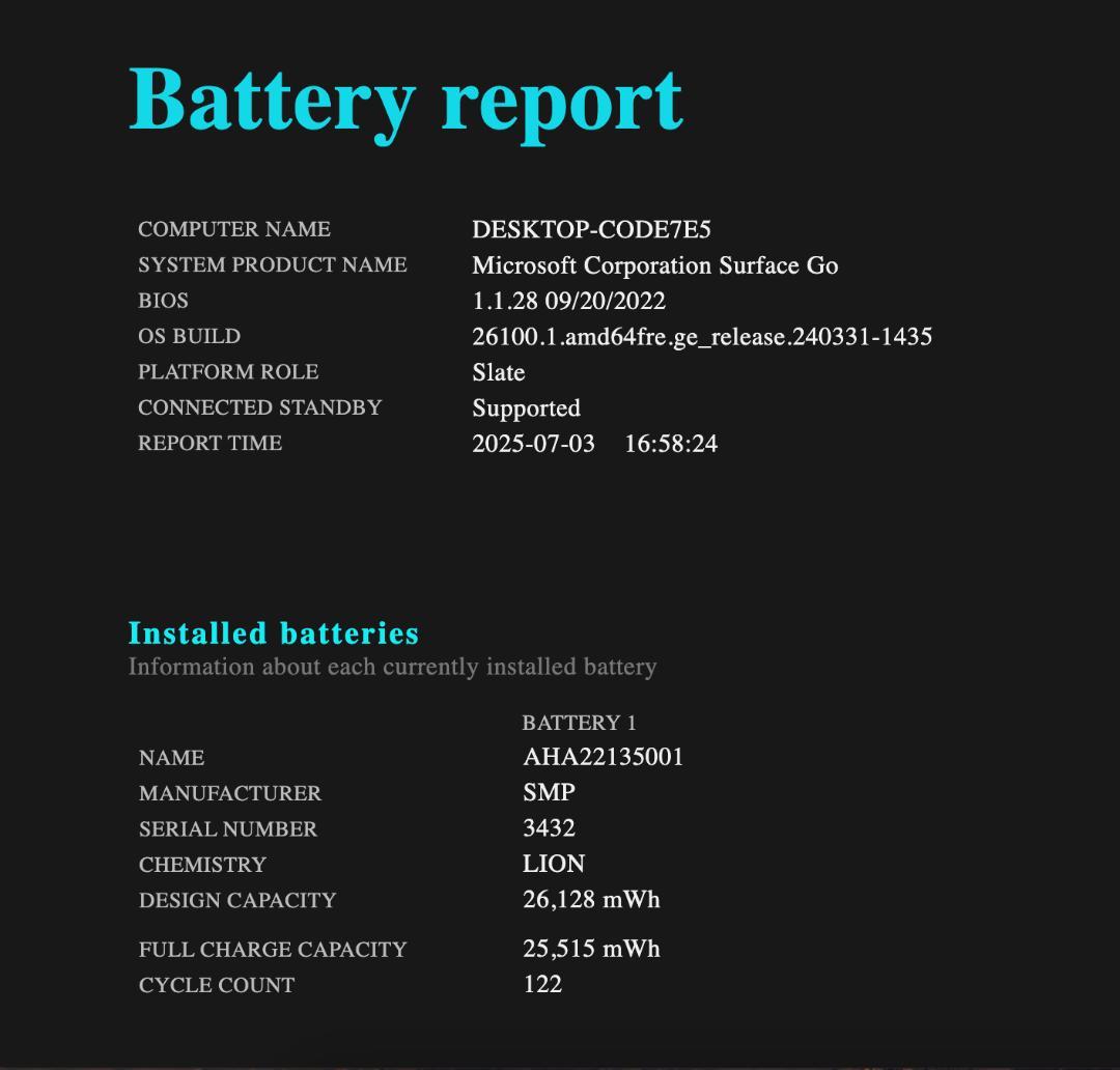 高速・高性能 Surface Go LTE 8GB・128GB NVMe SSD